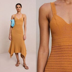 NEW A.L.C Emeline Crotchet Midi Dress